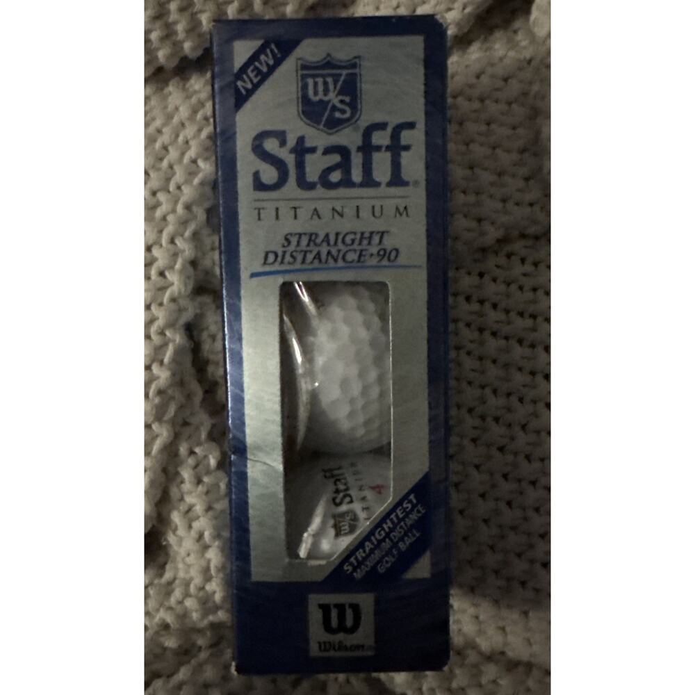 Wilson Staff TITANIUM Straight Distance 90 Sleeve/3 Golf Balls #4 ** Read **